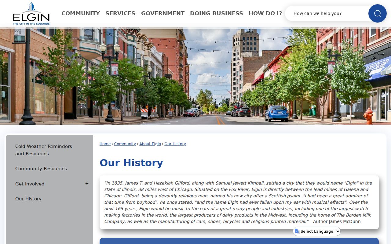 Elgin residents directory
