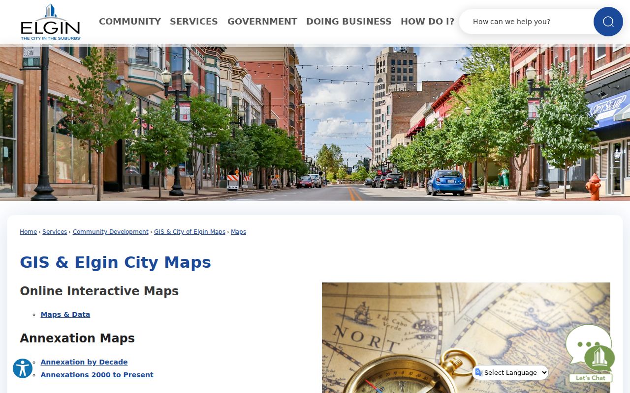 Elgin residents directory maps and GIS source