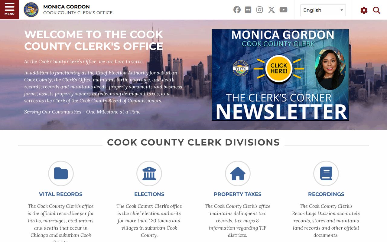 Elgin residents directory Cook County Clerk services