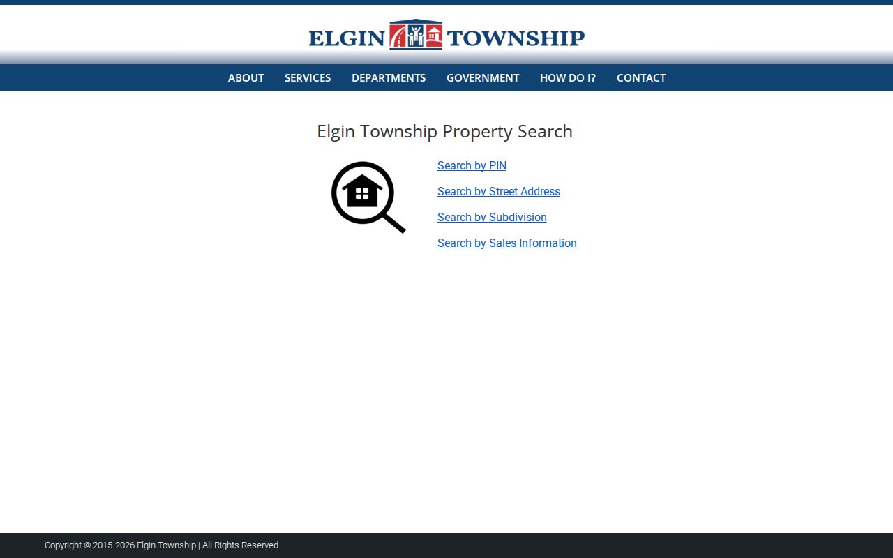 Elgin Township address search for the Elgin street directory